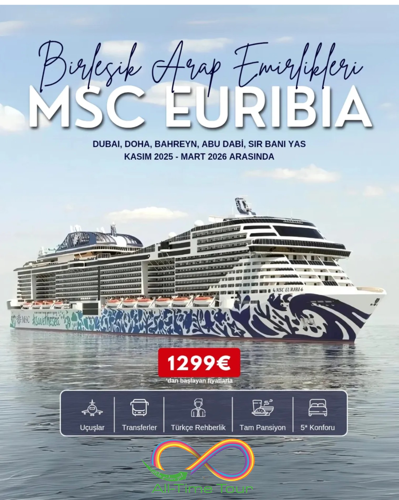 Birleşik Arap Emirlikleri (MSC Euribia) | All-Time Tour 2026 cruise