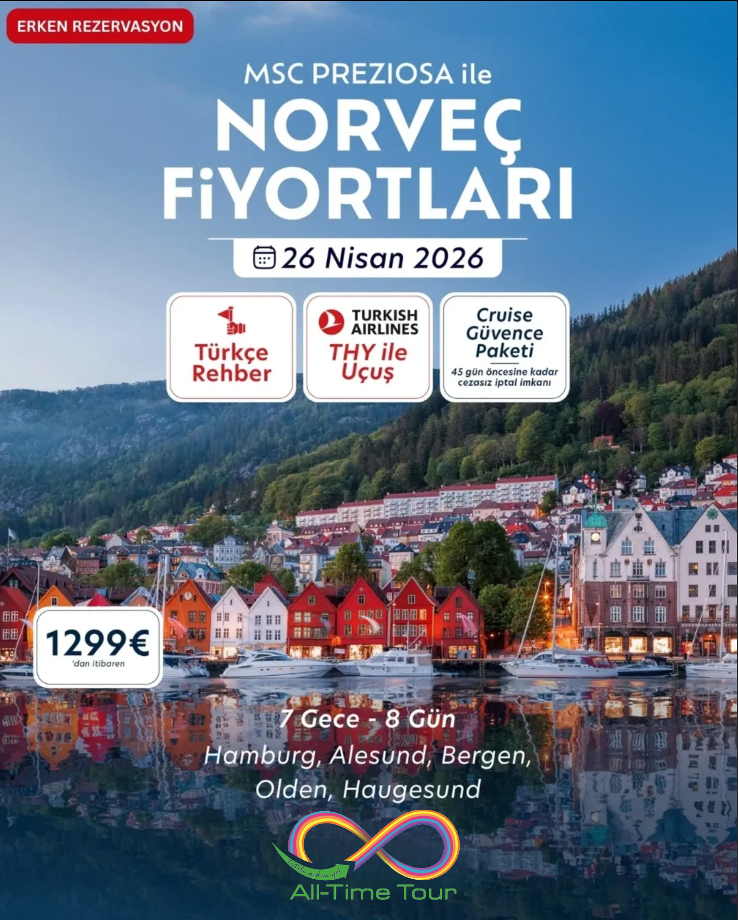 Norveç Fiyortları (MSC Preziosa) | All-Time Tour 2026 cruise